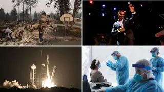 This Week in News: Wildfires, Moon Crashes, and a Million Covid Toll