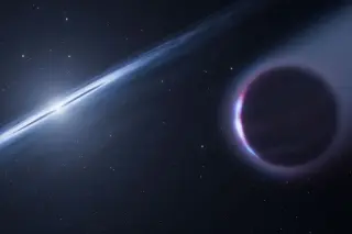 White Dwarf Feeds on Planet Born from Stellar Ashes