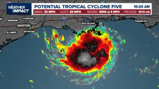 Gulf disturbance set to become a tropical storm as Texas–Louisiana coast braces for impacts