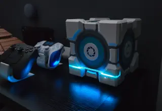 DIY 3D-Printed Companion Cube Case for Steam Machine Goes Live