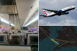 British Airways 777 to Chicago makes emergency return to Heathrow after 28,000-foot plunge