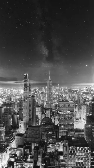 Near-Infrared Filter Reveals Milky Way Above Manhattan