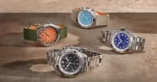 Gallet Reintroduces the Flying Officer in Four 40mm Steel Variants