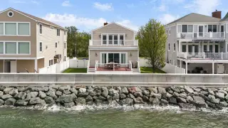 Quincy waterfront home combines ocean decks with Boston skyline views for $1.35M