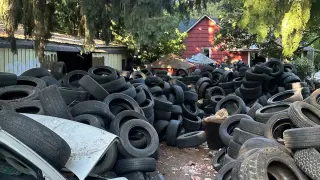 Portland man finds thousands of illegally dumped tires on newly bought land