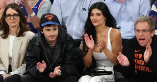 Jenner and Chalamet Courtside Knicks Night With Tina Fey