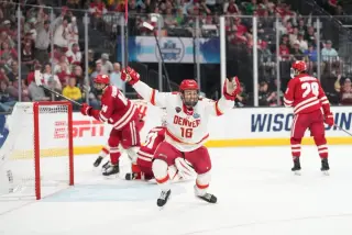 Denver wins third NCAA hockey crown in five years with 2-1 win over Wisconsin