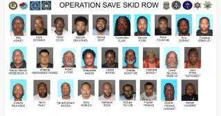 Federal 'Operation Save Skid Row' arrests 23 in gang-linked drug crackdown