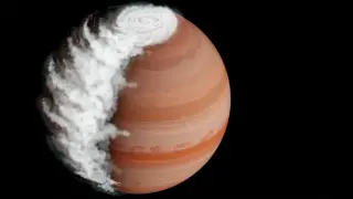 Rock Clouds Reveal Jupiter-Like Weather on a Faraway Gas Giant