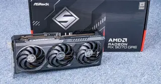 ASRock RX 9070 GRE Steel Legend: RDNA 4 Midrange Power With AI Upscaling