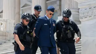 Capitol protestant airman: detention deepens after impeachment call