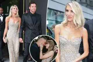 Bejeweled gown bleeds on the dance floor at Swift-Kelce wedding