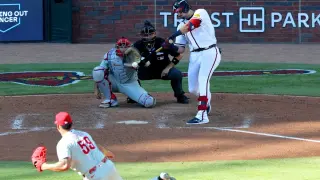 Riley's late homer caps Phillies' Game 1 loss to Braves in Wild Card opener