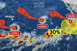 Pacific’s Cat 5 Lowell Looms Over Hawaii as Karina, Marie Stir in El Niño-Fueled Basin