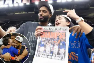 Timothee Chalamet Celebrates Knicks' Title, Holds The Post and Drops Oscar Shade