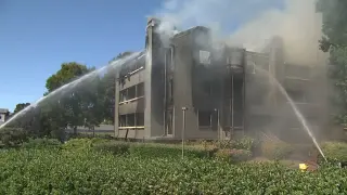 Foster City condo blaze triggers 6-alarm response, firefighters injured