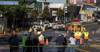 Century-Old Water Main Burst Floods Sunset Strip, West Hollywood
