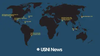 Global Carrier Watch: U.S. Navy Deploys Major Strike Groups Worldwide