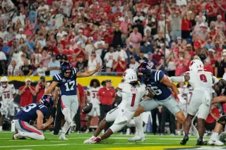 Carneiro’s 48-yard game-winner lifts Ole Miss past Louisville