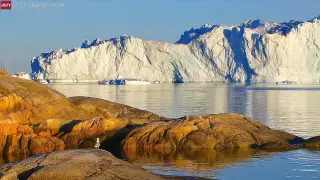 Gigantic Greenland Iceberg Capsizes in Ilulissat Timelapse