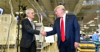 Trump vows tariffs in response to EU fines on Apple and rivals