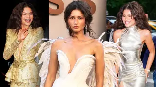 Zendaya channels Athena on The Odyssey promo tour with winged gowns and gilded couture