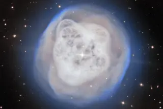 Swan Song of a Star: Crystal Ball Nebula Revealed by Telescope