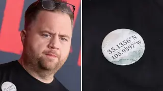 Hauser Wears Epstein Coordinates Pin, Sparking Conversation at Resident Evil Premiere