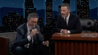 Beard Be Gone: Kimmel Roasts Colbert on Late Night Return