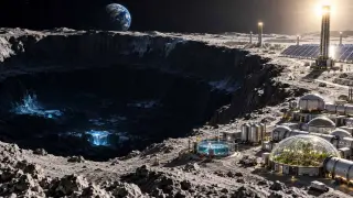 Lunar Megacity Faces Water Constraint Within a Century