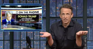 Meyers Roasts Trump's 'Senior Moment' on Graham Tribute Call