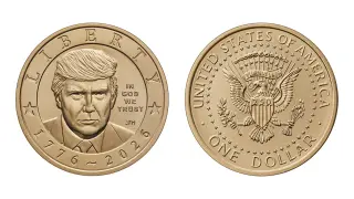 Trump portrait on new golden dollar hits circulation