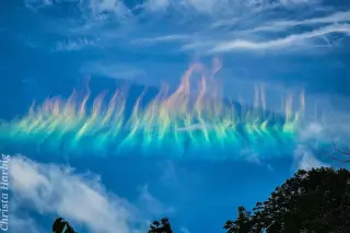 Rare fire rainbow lights up West Virginia skies