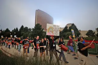 Encore Boston Harbor Workers Strike Over Wage Demands