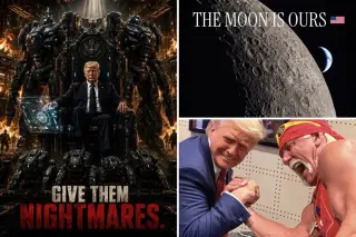Trump posts AI images claiming US annexation of Canada/Mexico and Moon ownership