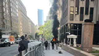 Incendiary device and gunfire thwarted outside 26 Federal Plaza, Manhattan