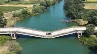 Crumbling Greek Bridge Still Open to Traffic