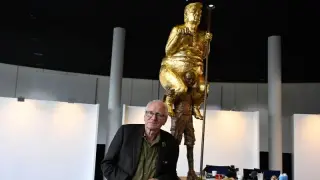 Gilded Nude Trump Statue 'Orange Plague' Unveiled at European Parliament