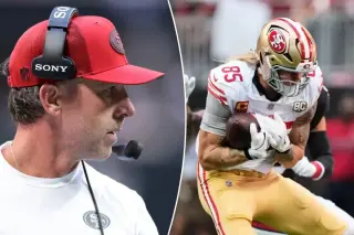 Kittle defends Shanahan after 49ers' first loss amid severe receiver injuries