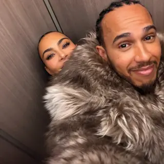 Kim Kardashian Bonds With Lewis Hamilton’s Family on Tropical Getaway
