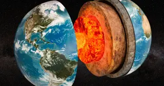 Earth's Core: A Sun-Temp Solid Iron Ball Forged by Crushing Pressure