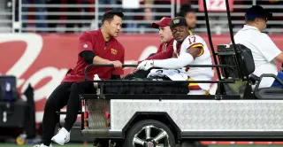 Commanders' McLaurin suffers non-contact knee injury, exits 49ers loss