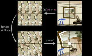 Escher’s Infinity Loop Unveiled: Four Rectangles, Elliptic Curves, and a Self-Referential Image