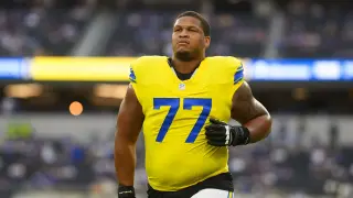 Rams Tackle Alaric Jackson Faces Suspension After Postgame Punch on Bills Linebacker