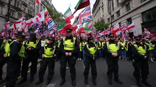 London's rival marches test security as police deploy thousands