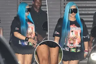North West adds faux thigh piercings to growing jewelry spree at Nobu Malibu