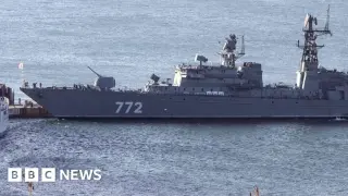 Near-Plymouth: Russian frigate fires in offshore live-fire drill