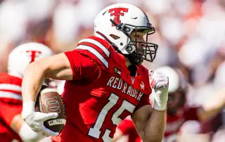 Texas Tech’s Austin Romaine Returns Two Interceptions for Touchdowns in 15 Seconds