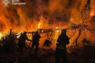 Drones widen Ukraine’s reach as Russian oil facility burns