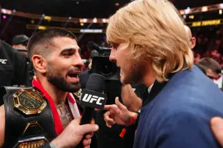 Pimblett Turns Topuria's Post-Fight Stool into a Troll Trophy